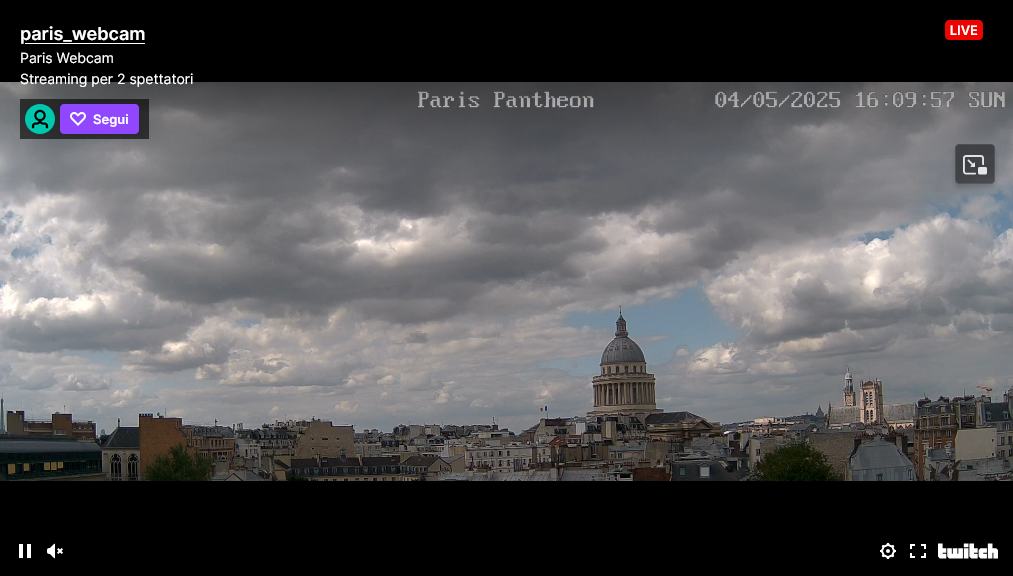 windy-com - webcam su Pantheon a Parigi...